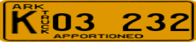 Trailer License Plate